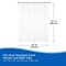 Kenney Mfg Medium Weight PEVA Shower Liner with Pockets, 70" W x 72" H, White KN61447 - alternate 7